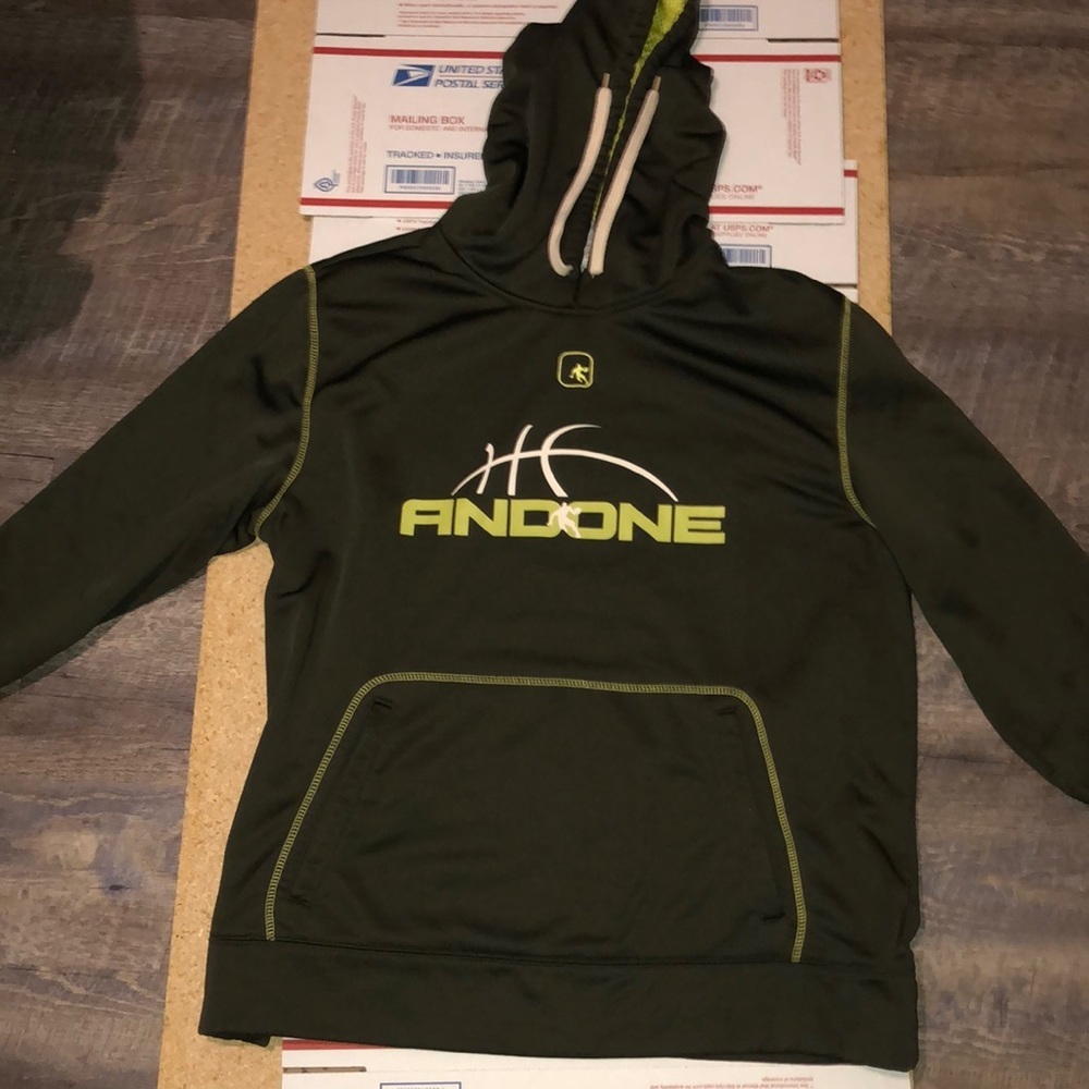 AND1 Sweater Hoodie Color Green Size M/M